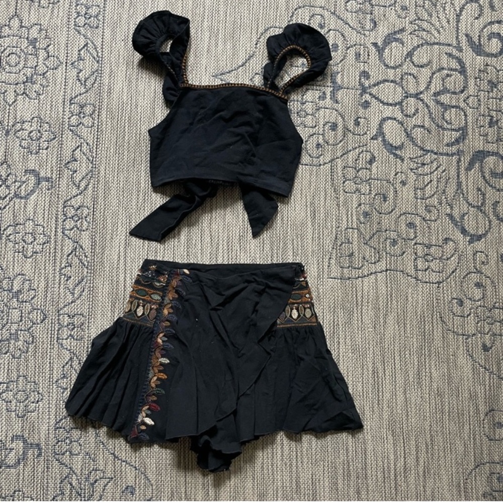 Free people skort set
